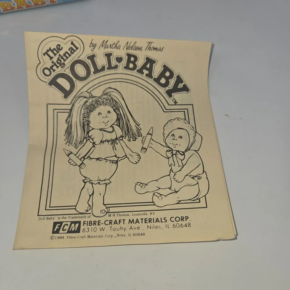 The Original Doll Baby Head by Martha Nelson Thomas Hairless & Pattern Book